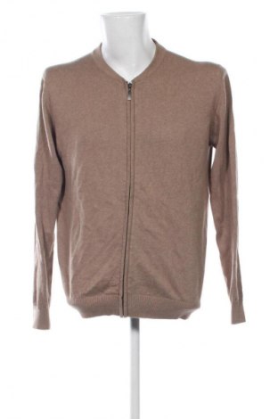 Herren Strickjacke Bartlett & Walker, Größe L, Farbe Beige, Preis 31,68 €