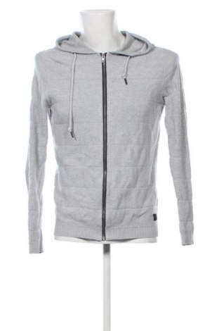 Herren Strickjacke Jack & Jones, Größe L, Farbe Grau, Preis 17,99 €