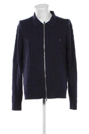 Jachetă tricotată de bărbați Tommy Hilfiger, Mărime XXL, Culoare Albastru, Preț 402,99 Lei