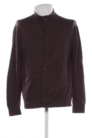 Herren Strickjacke Tommy Hilfiger, Größe L, Farbe Braun, Preis 63,99 €