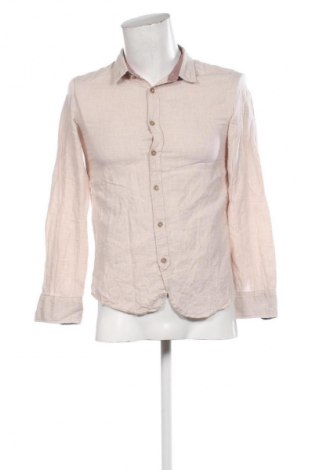 Cămașă de bărbați Bershka, Mărime S, Culoare Bej, Preț 51,99 Lei