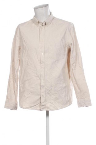 Cămașă de bărbați H&M, Mărime L, Culoare Ecru, Preț 44,99 Lei