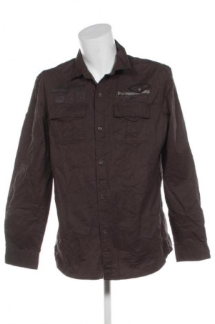 Herrenhemd Pataugas, Größe XXL, Farbe Braun, Preis 17,99 €