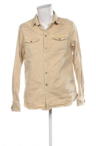 Herrenhemd Zara, Größe L, Farbe Beige, Preis 15,99 €