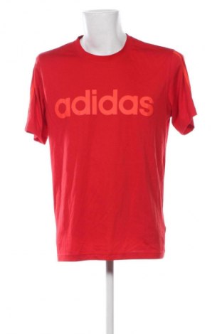 Herren T-Shirt Adidas, Größe L, Farbe Rot, Preis € 22,99