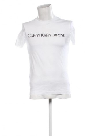 Herren Shirt Calvin Klein Jeans, Größe S, Farbe Weiß, Preis 41,99 €