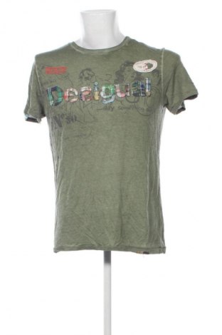 Herren T-Shirt Desigual, Größe M, Farbe Grün, Preis € 22,99