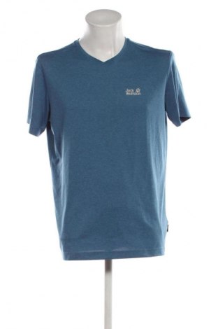 Herren Shirt Jack Wolfskin, Größe L, Farbe Blau, Preis 19,99 €