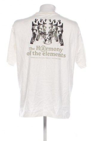 Herren Shirt Pull&Bear, Größe L, Farbe Weiß, Preis 9,72 €