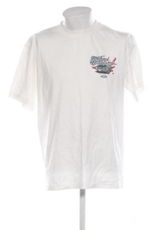 Herren Shirt Pull&Bear, Größe L, Farbe Weiß, Preis 9,72 €