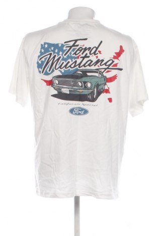 Herren Shirt Pull&Bear, Größe L, Farbe Weiß, Preis 9,72 €