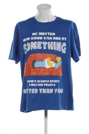 Ανδρικό t-shirt The Simpsons, Μέγεθος XXL, Χρώμα Μπλέ, Τιμή 13,99 €