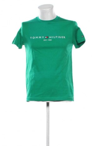 Męski T-shirt Tommy Hilfiger, Rozmiar S, Kolor Zielony, Cena 85,99 zł