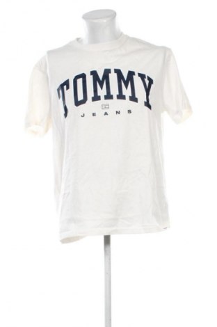 Tricou de bărbați Tommy Jeans, Mărime M, Culoare Ecru, Preț 142,99 Lei