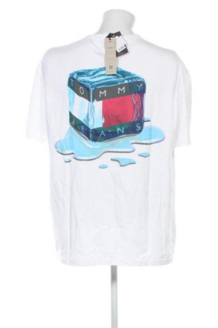 Męski T-shirt Tommy Jeans, Rozmiar XXL, Kolor Biały, Cena 181,99 zł