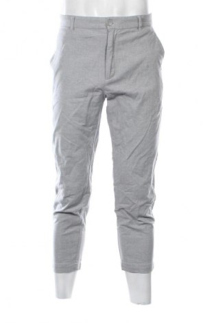 Pantaloni de bărbați Bershka, Mărime L, Culoare Gri, Preț 64,99 Lei