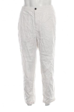 Pantaloni de bărbați H&M, Mărime L, Culoare Alb, Preț 26,32 Lei