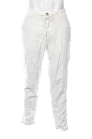 Pantaloni de bărbați Selected Homme, Mărime M, Culoare Alb, Preț 241,99 Lei