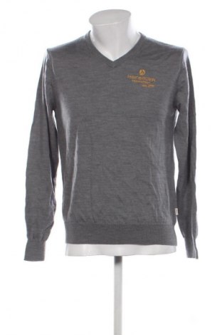 Herrenpullover Hakro, Größe M, Farbe Grau, Preis 16,99 €