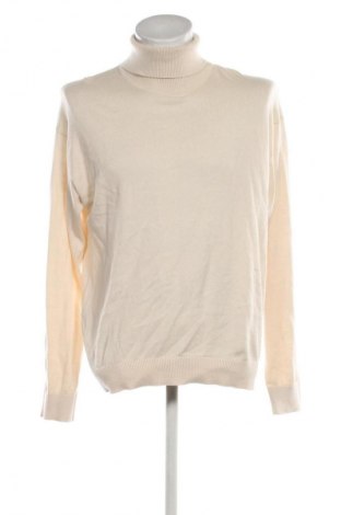 Herrenpullover Manguun, Größe M, Farbe Ecru, Preis 13,99 €