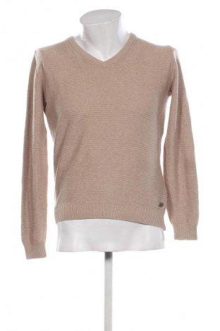 Herrenpullover Tom Tailor, Größe M, Farbe Beige, Preis 14,99 €