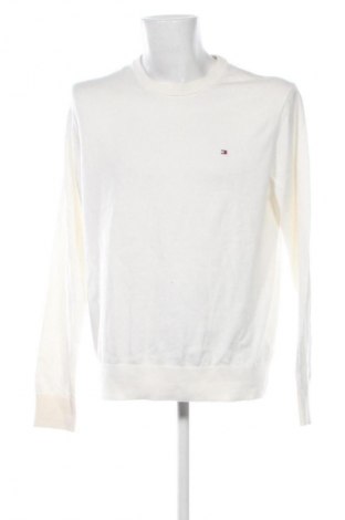 Pulover de bărbați Tommy Hilfiger, Mărime XL, Culoare Ecru, Preț 222,99 Lei