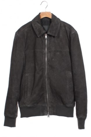 Geacă de piele pentru bărbati AllSaints, Mărime XS, Culoare Gri, Preț 1.584,99 Lei