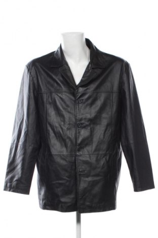 Мъжко кожено яке Authentic Clothing Company, Размер XL, Цвят Черен, Цена 89,99 лв.