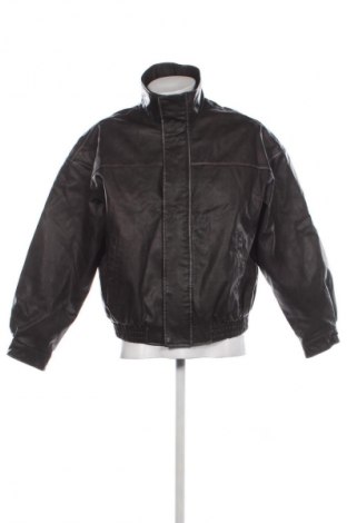 Geacă de piele pentru bărbati Bershka, Mărime M, Culoare Maro, Preț 179,99 Lei