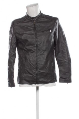 Geacă de piele pentru bărbati Unbranded, Mărime L, Culoare Gri, Preț 153,99 Lei