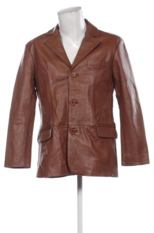 Geacă de piele pentru bărbati Unbranded, Mărime L, Culoare Maro, Preț 439,99 Lei