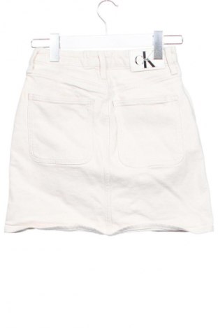 Пола Calvin Klein Jeans, Размер XS, Цвят Екрю, Цена 53,99 лв.