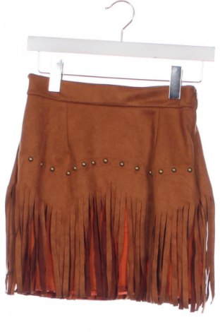 Пола SHEIN, Размер XS, Цвят Кафяв, Цена 31,16 лв.