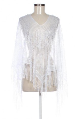 Poncho Unbranded, Mărime M, Culoare Alb, Preț 76,32 Lei