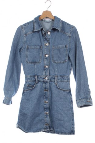 Kleid Zara, Größe XS, Farbe Blau, Preis 13,80 €