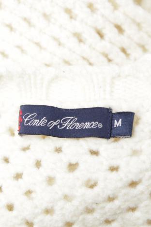 Дамски пуловер Conte Of Florence, Размер S, Цвят Екрю, Цена 41,65 лв.