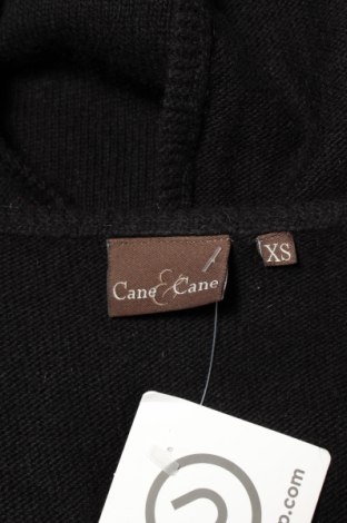 Дамска жилетка Cane & Cane, Размер XS, Цвят Черен, Цена 30,60 лв.