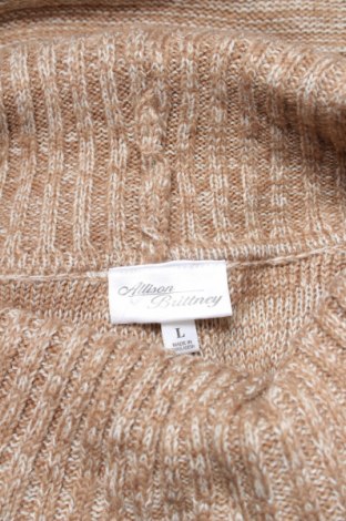 Дамски пуловер Allison Brittney, Размер L, Цвят Бежов, Цена 5,75 лв.