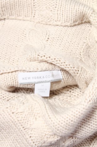 Дамски пуловер New York & Company, Размер M, Цвят Бежов, Цена 5,25 лв.