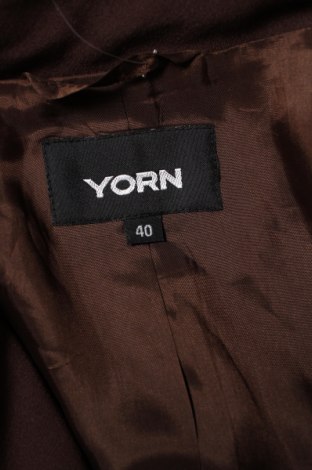 Дамско сако Yorn, Размер L, Цвят Кафяв, Цена 6,75 лв.