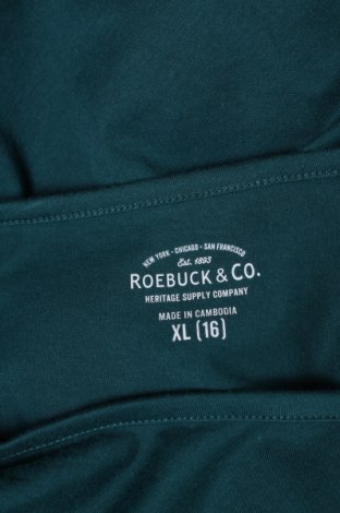 Dziecięca bluzka Roebuck & Co., Rozmiar 15-18y/ 170-176 cm, Kolor Zielony, Cena 19,09 zł