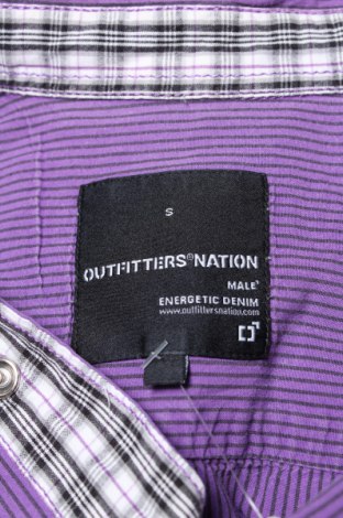 Мъжка риза Outfitters Nation, Размер S, Цвят Лилав, Цена 4,75 лв.
