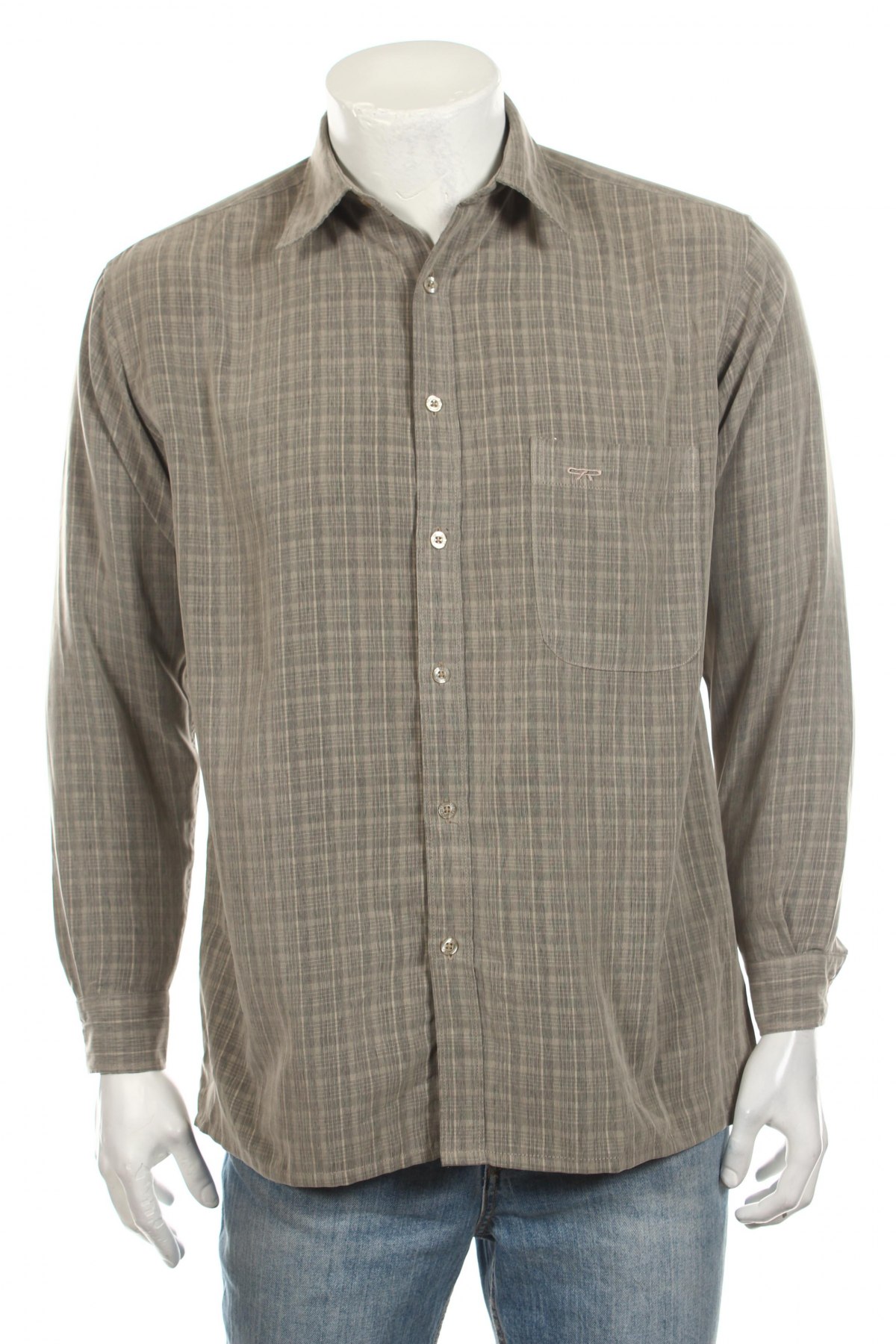 Мъжка риза Philip Russel, Размер S, Цвят Сив, Цена 3,75 лв.