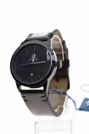 Uhr Joshua & Sons, Farbe Schwarz, Echtleder, Metall, Preis 144,15 €