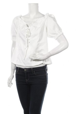 Дамска блуза Boohoo, Размер L, Цвят Бял, Полиестер, Цена 10,08 лв.