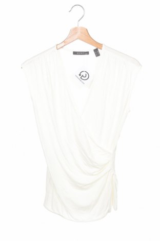 Γυναικεία μπλούζα Esprit, Μέγεθος XS, Χρώμα Λευκό, 95% βισκόζη, 5% ελαστάνη, Τιμή 4,82 €