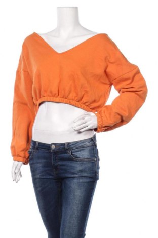 Дамска блуза Nly Trend, Размер M, Цвят Оранжев, 70% полиестер, 30% памук, Цена 15,38 лв.
