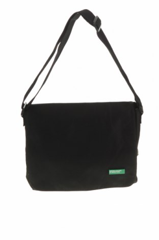 Дамска чанта United Colors Of Benetton, Цвят Черен, Текстил, Цена 27,30 лв.
