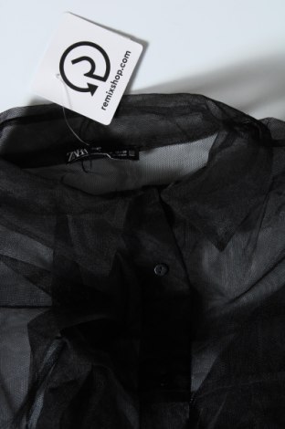 Дамска риза Zara, Размер M, Цвят Черен, Цена 39,00 лв.