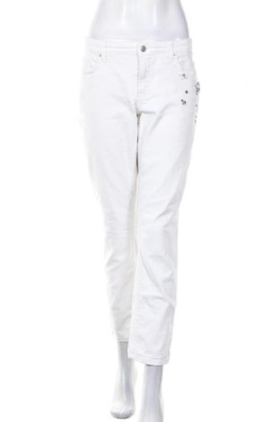 Damskie jeansy Cambio, Rozmiar XL, Kolor Biały, 98% bawełna, 2% elastyna, Cena 56,70 zł